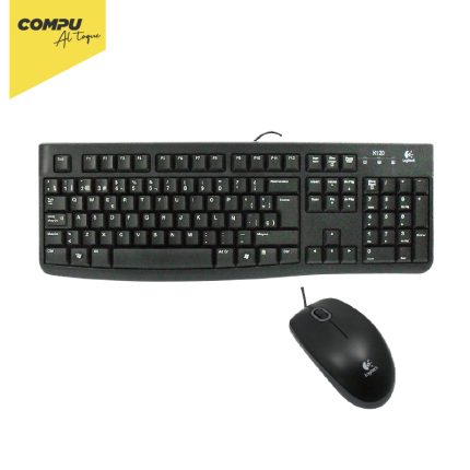 KIT TECLADO Y MOUSE LOGITECH MK120 USB NEGRO